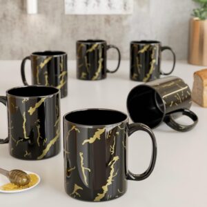 Royal Black Ceramic Coffee Mug