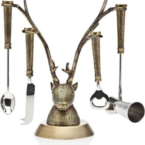 Godinger Rams Head Bar Tools Set