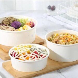 White Paper Salad Bowl